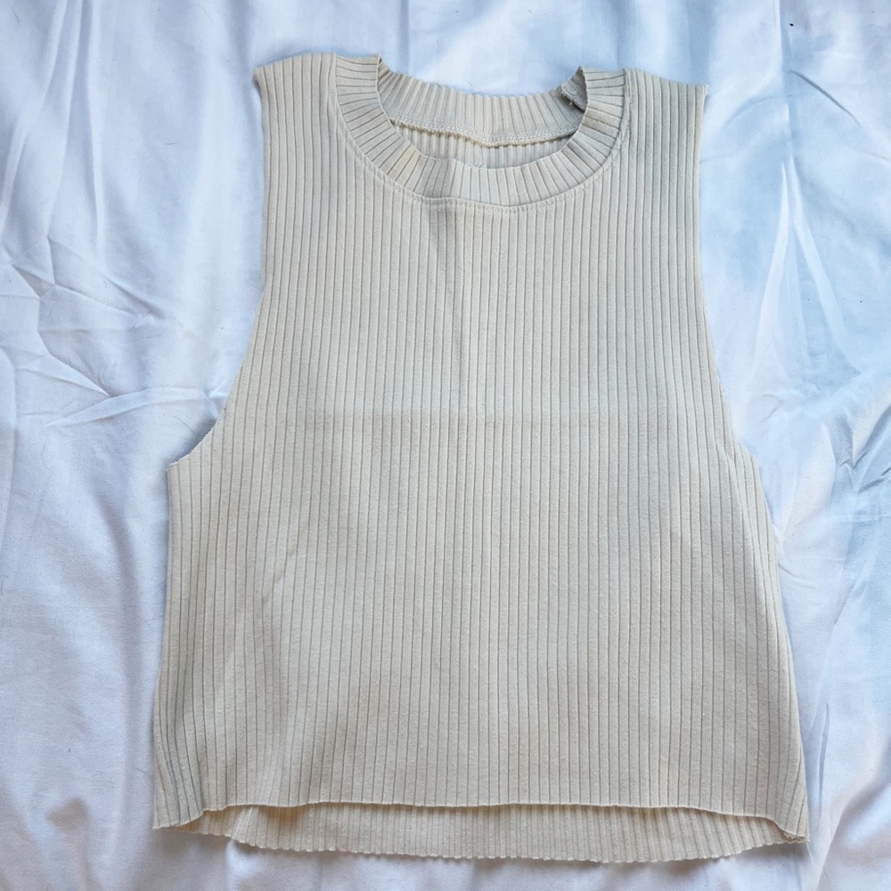 AERIE Tan Tank Top / Cropped / Small in Women